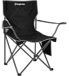 Kingcamp Lotus Comfort Konforlu & Takviyeli Kamp Sandalyesi Black