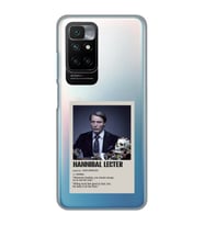 Redmi 10 2022 Uyumlu Hannibal Lecter Minimalist Poster Desenli Şeffaf Telefon Kılıfı