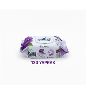 Concord Islak Mendil 120 Adet - Alkol içermez - pH Dengeli - Ege Esintisi