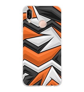PrintiFy Huawei P20 Lite Uyumlu Kamera Korumalı Grafiti Tasarımlı Şeffaf Silikon Kılıf