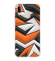 PrintiFy Huawei P20 Lite Uyumlu Kamera Korumalı Grafiti Tasarımlı Şeffaf Silikon Kılıf