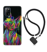 Omix X300 X500 X400 X600 X700 Kılıf Boyun Askılı Silikon Color Cat 1754