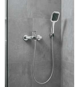 Siyah Duş Seti El Duşu Başlığı Spiral Hortum Dayanıklı Banyo Duş Aksesuarı