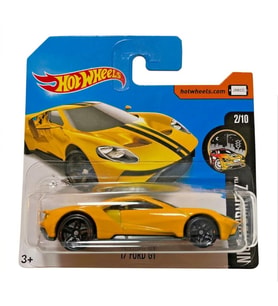 Hot Wheels '17 Ford GT - Nightburnerz - 2017 - Sarı - DVC35 - 1/64