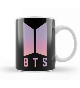 Min Suga Bts Logo Coloured Kupa Bardak Porselen
