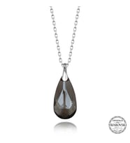 Swarovski Crystal Taşlı Damla Gümüş Kadın Kolye
