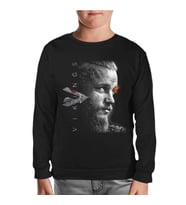 Vikings - Ragnar II Siyah Çocuk Sweatshirt