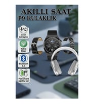 Sesli Görüşmeli Akıllı Saat Seti Bluetooth Kulaklık ve Çoklu Şarj Özellikli Powerbank