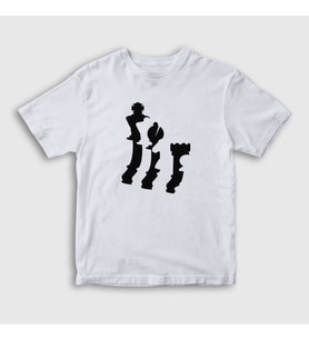 Presmono Unisex Çocuk Beyaz Pieces Chess Satranç T-Shirt 337880tt (Beyaz)