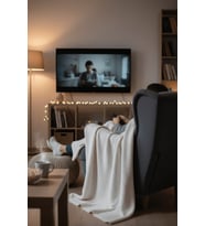 Yumuşak Örgü Battaniye Düz 130x170 cm Krem  Tek Kişilik TV Battaniyesi – Dekoratif ve Hafif