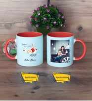 Anneye Hediye Kupa Bardak Turuncu Fotoğraflı Anneler Günü Hediyesi