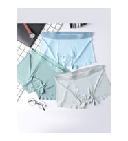 Eces DesignDikişsiz Buz Ipek Ter Uzaklaştıran Spor Özel Tasarım Erkek Iç Giyim 3 Parça 1010 Boxer (Çok Renkli-Beyaz)