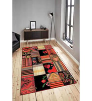 Dijital Baskılı Yıkanabilir Kaymaz Modern Renkli Salon Halısı Mutfak Halısı Yolluk ND-HY-1104 (Çok Renkli)