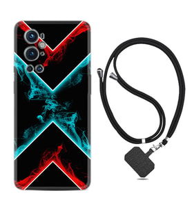 Tecno Spark 9 Pro Kılıf Silikon Boyun Askılı İpli Desenli Silikon Smoke 1728