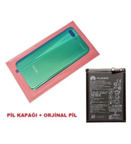 Tkgz Honor 10 Arka Pil Batarya Kapağı + PİL (CAM) YEŞİL