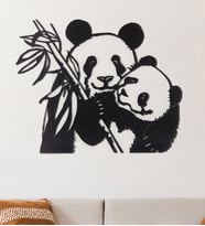 Gowpenart Panda Ev&Ofis Metal Duvar Tablosu