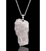 Üretici Sertifikalı Ham Işlenmemiş Kristal Kuvars Taşı Kolye (Çok Renkli)