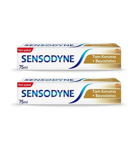 Sensodyne Diş Macunu 75 ml Tam Koruma ve Beyazlatıcı x 2 Adet