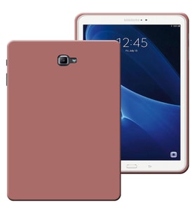 Samsung Galaxy Tab T580 Rubber Yıkanabilir Silikon Kılıf (Rose - Gold)
