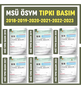 2024 MSÜ ÖSYM Çıkmış Soru Tıpkı Basım Türkiye Geneli 6lı Dijital Çözümlü Deneme (Beyaz)