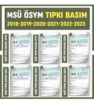 2024 MSÜ ÖSYM Çıkmış Soru Tıpkı Basım Türkiye Geneli 6lı Dijital Çözümlü Deneme (Beyaz)