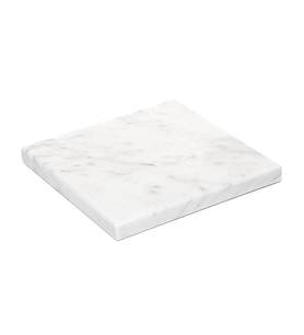 Dekoratif Sunumluk Gri Dalgalar Doğal Mermer Taş - 20x20 cm