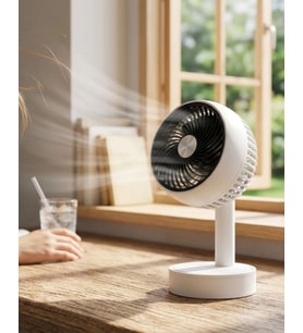 Sessiz Çalışan Şarjlı Mini Fan Masa Ve Araç Kullanımına Uygun