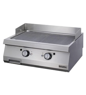 Öztiryakiler Gazlı Grill Plate, Oluklu, Sert Krom Kaplı, 80x90x30 Cm, Ogg 8090 N