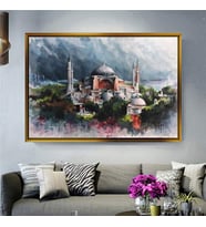 Altın Çerçeveli dekoratif tablo l2114 (Gold)