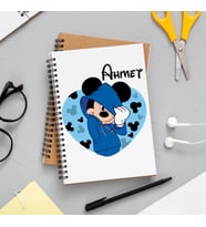 Kalpli Mickey Mause Defteri Kişiye Özel