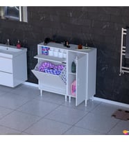 Modilayn YENİCE 110x97x32, 5 cm 3 raflı ve sepetli dolap ile çamaşırlarınız artık daha düzenli.