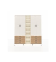 Arges Dolap 10 Raflı 8 Çekmeceli 2 Askılı 220x30x243 Aytaşı-Aytaşı/Çam
