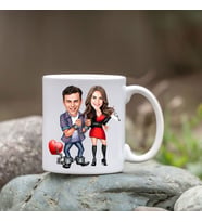 Kişiye Özel Bardak - Karikatür Bardak - Sevgili Bardağı