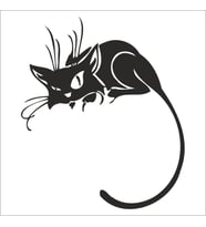 KEDİ FOLYO STİCKER 20cm uzunluk (Karışık)