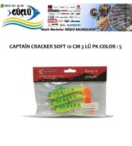 LEVREK TURNA SİLİKONU CAPTAIN CRACKER SOFT 10 CM 3 LÜ PK RENK : 5