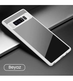 Ally Galaxy Note 8 Darbeya Dayanıklı Şeffaf Silikon Kılıf-(5775) - EEEEEE7391-1585