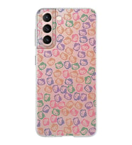 Samsung Galaxy S21 Kapak Hello Kitty Tasarımlı Şeffaf Silikon Kılıf