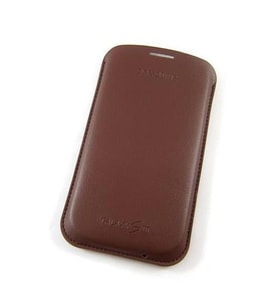 Galaxy S3 ile Uyumlu Pouch Kılıf Kahverengi EFC-1G6LDECSTD