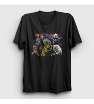 Presmono Unisex Siyah Band Iron Maiden T-Shirt 85301tt