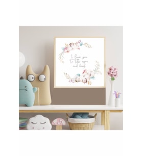 Sevimli Koala Çocuk Odası Ahşap Çerçeve Tablo 3