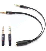 4457 Kulaklık Mikrofon Çevirici Ayırıcı Dönüştürücü Çoklayıcı Adaptör