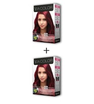 2X2 Tüp Krem Saç Boyası Seti Çilek Kırmızısı No:5.65