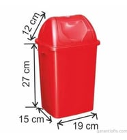 Garanti Metal 7403 Plastik Çatı Kapaklı Çöp Kovası (8,4 Litre)