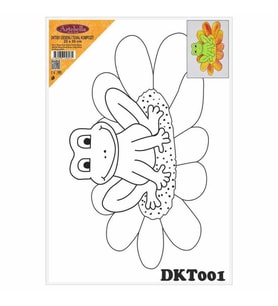 DKT001 desenli tuval kompozit boyama 25x35 cm