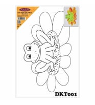 DKT001 desenli tuval kompozit boyama 25x35 cm
