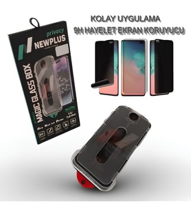Apple iPhone 13 Uyumlu HAYALET Kırılmaz Cam Ekran Koruyucu Çekmeli Kolay Montaj - 9H