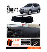 KİA SORENTO (2006-2009) Uyumlu Torpido Örtüsü Torpido Kılıfı - Siyah