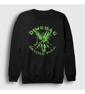 Presmono Unisex Siyah Getcha Dimebag Darrell Pantera Sweatshirt 542671tt