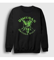 Presmono Unisex Siyah Getcha Dimebag Darrell Pantera Sweatshirt 542671tt