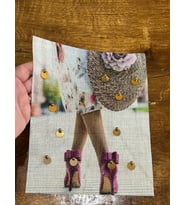 PUL PAYET İŞLEME KETEN ARMA DİKİŞ APLİKE 23X18 CM